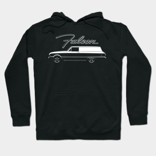 White 60-63 Falcon Panel Delivery Hoodie